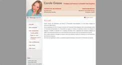 Desktop Screenshot of carolegresse.com